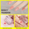 image:imageMakartt 12 PCS French Nail Art Stamper Kit2 PCS Jelly Nail Stamper 4 PCS Silicone Replaceable Stamper Head and 6 Sheets French Manicure Edge Auxiliary Nail Guide Stickers For Gel Polish Design