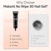 image:imageMakartt 3D Gel Nail Art 2 Pcs 15g Nail Sculpting DIY No Wipe 3D Molding Gel for Nails Decoration Manicure Sculpture NailsA022pcs Clear