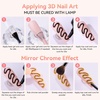 image:imageMakartt 3D Gel Nail Art 2 Pcs 15g Nail Sculpting DIY No Wipe 3D Molding Gel for Nails Decoration Manicure Sculpture NailsA03Noir