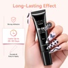 image:imageMakartt 3D Gel Nail Art 2 Pcs 15g Nail Sculpting DIY No Wipe 3D Molding Gel for Nails Decoration Manicure Sculpture NailsA03Noir