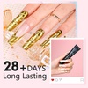 image:imageMakartt 3D Gel Nail Art 2 Pcs 15g Nail Sculpting DIY No Wipe 3D Molding Gel for Nails Decoration Manicure Sculpture NailsA04Clear 3D Nail Gel  Gold Chrome Nail Powder
