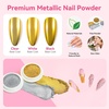 image:imageMakartt 3D Gel Nail Art 2 Pcs 15g Nail Sculpting DIY No Wipe 3D Molding Gel for Nails Decoration Manicure Sculpture NailsA05clear  chrome