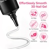 image:imageMakartt 3D Gel Nail Art 2 Pcs 15g Nail Sculpting DIY No Wipe 3D Molding Gel for Nails Decoration Manicure Sculpture NailsA05clear  chrome