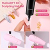 image:imageMakartt 3D Gel Nail Art 2 Pcs 15g Nail Sculpting DIY No Wipe 3D Molding Gel for Nails Decoration Manicure Sculpture NailsA05clear  chrome