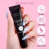 image:imageMakartt 3D Gel Nail Art 2 Pcs 15g Nail Sculpting DIY No Wipe 3D Molding Gel for Nails Decoration Manicure Sculpture NailsA06Whiteout Wonder