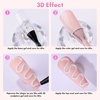 image:imageMakartt 3D Gel Nail Art 2 Pcs 15g Nail Sculpting DIY No Wipe 3D Molding Gel for Nails Decoration Manicure Sculpture NailsA06Whiteout Wonder