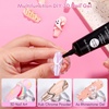 image:imageMakartt 3D Gel Nail Art 2 Pcs 15g Nail Sculpting DIY No Wipe 3D Molding Gel for Nails Decoration Manicure Sculpture NailsA06Whiteout Wonder
