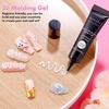 image:imageMakartt 3D Gel Nail Art 2 Pcs 15g Nail Sculpting DIY No Wipe 3D Molding Gel for Nails Decoration Manicure Sculpture NailsA06Whiteout Wonder