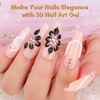 image:imageMakartt 3D Gel Nail Art 2 Pcs 15g Nail Sculpting DIY No Wipe 3D Molding Gel for Nails Decoration Manicure Sculpture NailsA07Whiteout Wonder  Noir