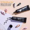image:imageMakartt 3D Gel Nail Art 2 Pcs 15g Nail Sculpting DIY No Wipe 3D Molding Gel for Nails Decoration Manicure Sculpture NailsA07Whiteout Wonder  Noir