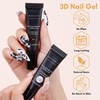 image:imageMakartt 3D Gel Nail Art 2 Pcs 15g Nail Sculpting DIY No Wipe 3D Molding Gel for Nails Decoration Manicure Sculpture NailsA07Whiteout Wonder  Noir
