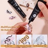image:imageMakartt 3D Gel Nail Art 2 Pcs 15g Nail Sculpting DIY No Wipe 3D Molding Gel for Nails Decoration Manicure Sculpture NailsA07Whiteout Wonder  Noir