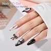 image:imageMakartt 3D Gel Nail Art 2 Pcs 15g Nail Sculpting DIY No Wipe 3D Molding Gel for Nails Decoration Manicure Sculpture NailsA13ClearNoir
