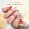image:imageMakartt 3D Gel Nail Art 2 Pcs 15g Nail Sculpting DIY No Wipe 3D Molding Gel for Nails Decoration Manicure Sculpture NailsA13ClearNoir