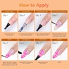image:imageMakartt 3D Gel Nail Art 2 Pcs 15g Nail Sculpting DIY No Wipe 3D Molding Gel for Nails Decoration Manicure Sculpture NailsA14Clear Blooming Gel  3D Gel