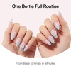 image:imageMakartt 3D Gel Nail Art 4 in 1 Clear Solid Gel Builder for Extension UV Nail Glue for Acrylic Nails Rhinestones 3d Sculpting Gels Hard Gels for Nails UVLED Nails Lamp Required 15ML 2 BottlesPink Gel Builder