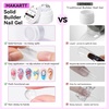 image:imageMakartt 3D Gel Nail Art 4 in 1 Clear Solid Gel Builder for Extension UV Nail Glue for Acrylic Nails Rhinestones 3d Sculpting Gels Hard Gels for Nails UVLED Nails Lamp Required 15ML 2 BottlesClear 2pcs