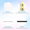 image:imageMakartt 3D Gel Nail Art 4 in 1 Clear Solid Gel Builder for Extension UV Nail Glue for Acrylic Nails Rhinestones 3d Sculpting Gels Hard Gels for Nails UVLED Nails Lamp Required 15ML 2 BottlesMilky White Gel Builder Kit