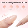 image:imageMakartt 3D Gel Nail Art 4 in 1 Clear Solid Gel Builder for Extension UV Nail Glue for Acrylic Nails Rhinestones 3d Sculpting Gels Hard Gels for Nails UVLED Nails Lamp Required 15ML 2 BottlesNude Gel Builder Kit