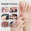image:imageMakartt 3D Gel Nail Art 4 in 1 Clear Solid Gel Builder for Extension UV Nail Glue for Acrylic Nails Rhinestones 3d Sculpting Gels Hard Gels for Nails UVLED Nails Lamp Required 15ML 2 BottlesClear Gel Builder