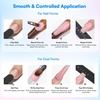 image:imageMakartt 3D Gel Nail Art 4 in 1 Clear Solid Gel Builder for Extension UV Nail Glue for Acrylic Nails Rhinestones 3d Sculpting Gels Hard Gels for Nails UVLED Nails Lamp Required 15ML 2 BottlesMilky White Gel Builder