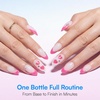 image:imageMakartt 3D Gel Nail Art 4 in 1 Clear Solid Gel Builder for Extension UV Nail Glue for Acrylic Nails Rhinestones 3d Sculpting Gels Hard Gels for Nails UVLED Nails Lamp Required 15ML 2 BottlesMilky White Gel Builder