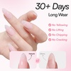 image:imageMakartt 3D Gel Nail Art 4 in 1 Clear Solid Gel Builder for Extension UV Nail Glue for Acrylic Nails Rhinestones 3d Sculpting Gels Hard Gels for Nails UVLED Nails Lamp Required 15ML 2 BottlesPink Gel Builder