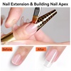 image:imageMakartt 3D Gel Nail Art 4 in 1 Clear Solid Gel Builder for Extension UV Nail Glue for Acrylic Nails Rhinestones 3d Sculpting Gels Hard Gels for Nails UVLED Nails Lamp Required 15ML 2 BottlesClear Gel Builder Kit