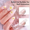 image:imageMakartt 3D Gel Nail Art 4 in 1 Clear Solid Gel Builder for Extension UV Nail Glue for Acrylic Nails Rhinestones 3d Sculpting Gels Hard Gels for Nails UVLED Nails Lamp Required 15ML 2 BottlesClear 2pcs