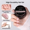 image:imageMakartt 3D Gel Nail Art 4 in 1 Clear Solid Gel Builder for Extension UV Nail Glue for Acrylic Nails Rhinestones 3d Sculpting Gels Hard Gels for Nails UVLED Nails Lamp Required 15ML 2 BottlesClear Gel Builder