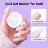 image:imageMakartt 3D Gel Nail Art 4 in 1 Clear Solid Gel Builder for Extension UV Nail Glue for Acrylic Nails Rhinestones 3d Sculpting Gels Hard Gels for Nails UVLED Nails Lamp Required 15ML 2 BottlesWhite 2pcs