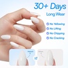 image:imageMakartt 3D Gel Nail Art 4 in 1 Clear Solid Gel Builder for Extension UV Nail Glue for Acrylic Nails Rhinestones 3d Sculpting Gels Hard Gels for Nails UVLED Nails Lamp Required 15ML 2 BottlesMilky White Gel Builder Kit