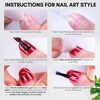 image:imageMakartt 3D Gel Nail Art Clear 3D Painting Gels for Chrome Powder 3D Sculpting No Wipe for Gel Nail Polish 3D Carving Drawing Gels for Nails Art at Home amp Salon DIY 028 flozSilver Mirror Shine Gel