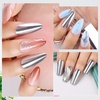 image:imageMakartt 3D Gel Nail Art Clear 3D Painting Gels for Chrome Powder 3D Sculpting No Wipe for Gel Nail Polish 3D Carving Drawing Gels for Nails Art at Home amp Salon DIY 028 flozSilver Mirror Shine Gel