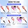 image:imageMakartt 3D Gel Nail Art Clear 3D Painting Gels for Chrome Powder 3D Sculpting No Wipe for Gel Nail Polish 3D Carving Drawing Gels for Nails Art at Home amp Salon DIY 028 flozClear Texture Gel