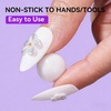 image:imageMakartt 3D Gel Nail Art Clear Solid Builder Nail Gel 4 in 1 Nonsticky for Extension Shaping Strengthen Building 3D Sculpting Hard Gels UVLED Lamp Required 15mlClear  White Starter Kit