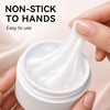 image:imageMakartt 3D Gel Nail Art Clear Solid Builder Nail Gel 4 in 1 Nonsticky for Extension Shaping Strengthen Building 3D Sculpting Hard Gels UVLED Lamp Required 15mlPearl White