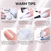 image:imageMakartt 3D Gel Nail Art Clear Solid Builder Nail Gel 4 in 1 Nonsticky for Extension Shaping Strengthen Building 3D Sculpting Hard Gels UVLED Lamp Required 15mlPearl White