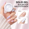 image:imageMakartt 3D Gel Nail Art Clear Solid Builder Nail Gel 4 in 1 Nonsticky for Extension Shaping Strengthen Building 3D Sculpting Hard Gels UVLED Lamp Required 15mlPearl White
