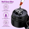 image:imageMakartt 3D Gel Nail Art for Sculpting 3in1 MultiFunctional 15g Clear 3D Nail Gel for Molding amp Painting Nails Designs No Wipe Nail Glue for Rhinestones Chrome Powder amp DIY ManicureA06nail rhinestone glue with brush  15ml  super strong