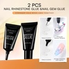 image:imageMakartt 3D Gel Nail Art for Sculpting 3in1 MultiFunctional 15g Clear 3D Nail Gel for Molding amp Painting Nails Designs No Wipe Nail Glue for Rhinestones Chrome Powder amp DIY ManicureA04nail rhinestone gem glue set  2x30ml