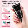 image:imageMakartt 3D Gel Nail Art for Sculpting 3in1 MultiFunctional 15g Clear 3D Nail Gel for Molding amp Painting Nails Designs No Wipe Nail Glue for Rhinestones Chrome Powder amp DIY ManicureA03nail rhinestone gem glue set 60G