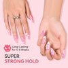 image:imageMakartt 3D Gel Nail Art for Sculpting 3in1 MultiFunctional 15g Clear 3D Nail Gel for Molding amp Painting Nails Designs No Wipe Nail Glue for Rhinestones Chrome Powder amp DIY ManicureA03nail rhinestone gem glue set 60G