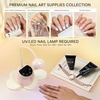 image:imageMakartt 3D Gel Nail Art for Sculpting 3in1 MultiFunctional 15g Clear 3D Nail Gel for Molding amp Painting Nails Designs No Wipe Nail Glue for Rhinestones Chrome Powder amp DIY ManicureA04nail rhinestone gem glue set  2x30ml