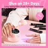 image:imageMakartt 3D Gel Nail Art for Sculpting 3in1 MultiFunctional 15g Clear 3D Nail Gel for Molding amp Painting Nails Designs No Wipe Nail Glue for Rhinestones Chrome Powder amp DIY ManicureA05nail rhinestones gem grip glue gel  8ml4