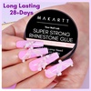 image:imageMakartt 3D Gel Nail Art for Sculpting 3in1 MultiFunctional 15g Clear 3D Nail Gel for Molding amp Painting Nails Designs No Wipe Nail Glue for Rhinestones Chrome Powder amp DIY ManicureA06nail rhinestone glue with brush  15ml  super strong