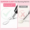 image:imageMakartt 3D Gel Nail Art for Sculpting 3in1 MultiFunctional 15g Clear 3D Nail Gel for Molding amp Painting Nails Designs No Wipe Nail Glue for Rhinestones Chrome Powder amp DIY ManicureA02nail rhinestone glue set  30G