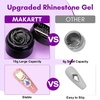 image:imageMakartt 3D Gel Nail Art for Sculpting 3in1 MultiFunctional 15g Clear 3D Nail Gel for Molding amp Painting Nails Designs No Wipe Nail Glue for Rhinestones Chrome Powder amp DIY ManicureA06nail rhinestone glue with brush  15ml  super strong
