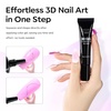 image:imageMakartt 3D Gel Nail Art for Sculpting 3in1 MultiFunctional 15g Clear 3D Nail Gel for Molding amp Painting Nails Designs No Wipe Nail Glue for Rhinestones Chrome Powder amp DIY ManicureA0915g 3D Nail Gel