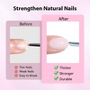 image:imageMakartt 7In1 Gel Nails Builder Clear Rubber Builder Base 18ML  UV Light Needed Strengthener Extension Thickening Rhinestone Glue Builder for Broken Nails Soak OffMilky White